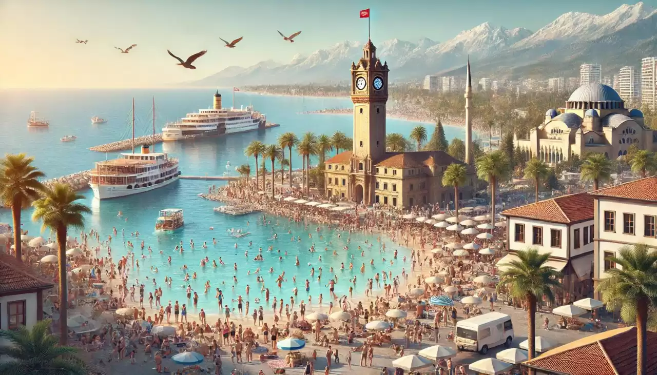 Antalya'ya 8 Ayda Gelen Turist Sayısında Yeni Rekor