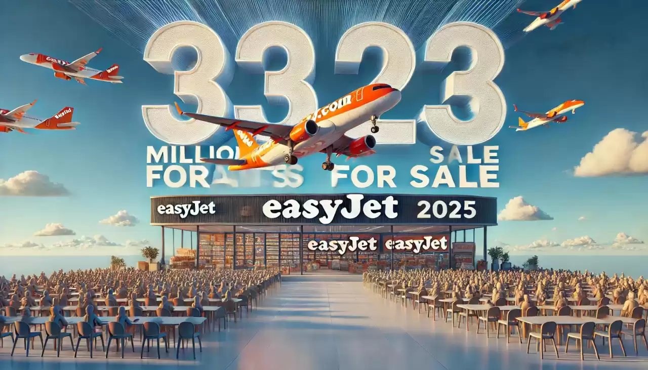 EasyJet Opens 33.3 Million Seats for Sale for 2025