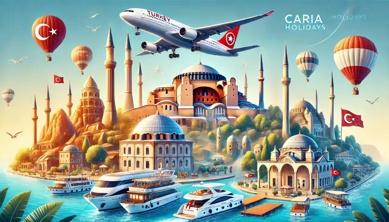 Türkiye'ye Uçun: Caria Holidays ile Nihai Seyahat Deneyiminiz