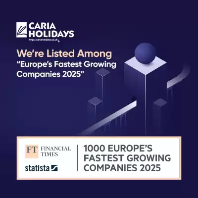 Caria Holidays: Listed Among Europe’s Fastest Growing Companies 2025!